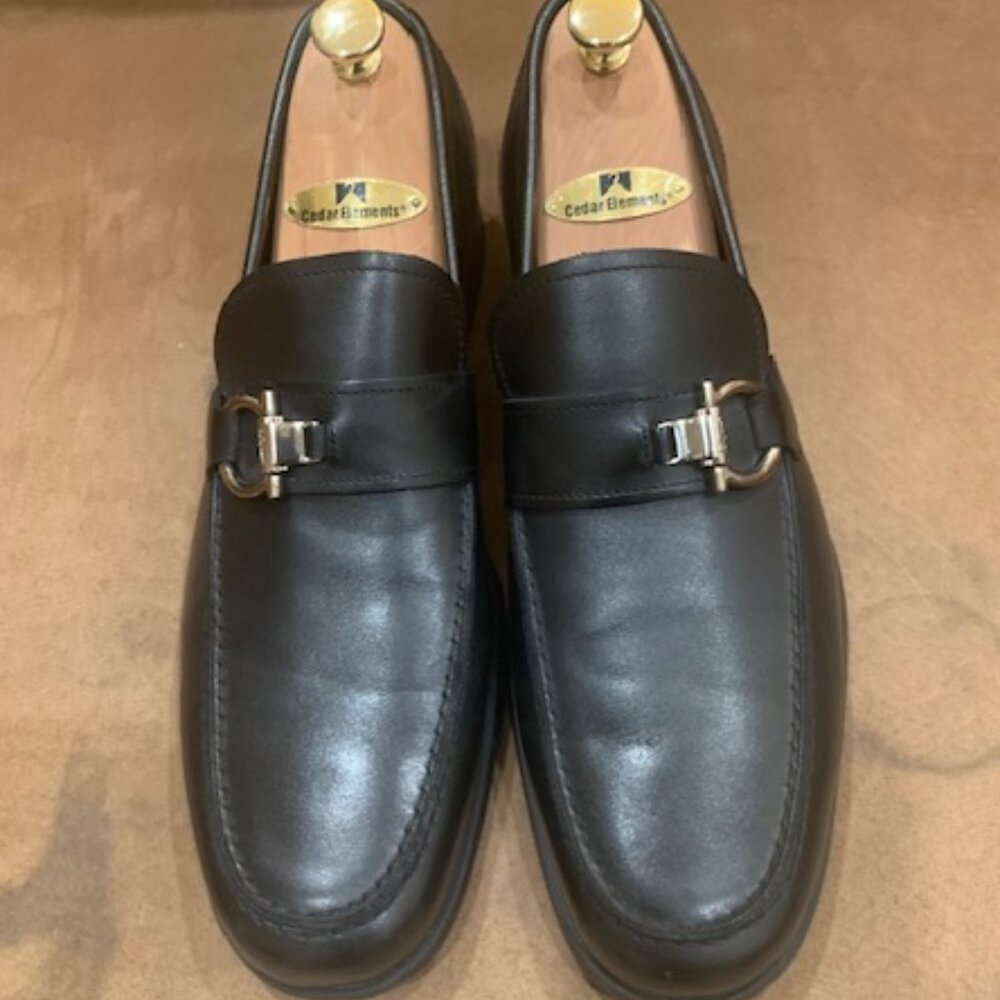 Salvatore Ferragamo Leather Loafers Men's Size 9.5